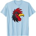 thumbnail image 1 of Cool Rooster Head Face Animal Bird Wildlife for Men Women T-Shirt, 1 of 2