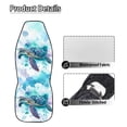 thumbnail image 5 of Jeiento Watercolor Sea Turtle Car Seat Covers Car Front Seat Cushion 2 Pack Auto Seat Cover Automotive Interior Protection Fit for Most Cars Sedan Truck SUV Van, 5 of 7