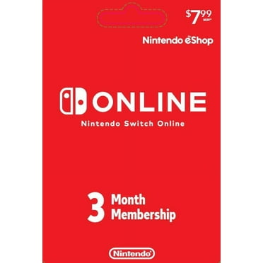 Nintendo Switch Online 3 Month Individual Membership Gift Card [Physical]