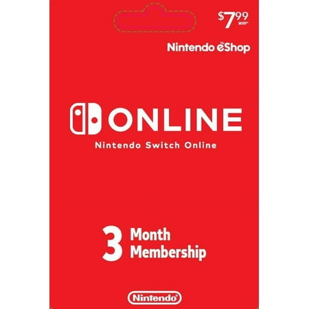 Nintendo Switch Online 3 Month Individual Membership Gift Card [Physical]