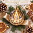 thumbnail image 5 of Cififendec Christmas Nativity Ball Ornament, Built in Warm Light Vivid 3D Nativity Scene Transparent Round Bauble for Xmas Tree Holiday Styling, 3.15", 5 of 8