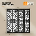 thumbnail image 3 of VINGLI 70'' H Room Divider, Non-Woven Fabric Privacy Screen, Indoor Partition Wall Dividers, Freestanding Hinged Space Separator with Modern Unique Pattern, 3 of 8