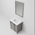 thumbnail image 5 of Marsyas 30 in W Ash Grey Bath Vanity, Cultured Marble Countertop and 28 in Mirror, 5 of 8