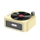 thumbnail image 2 of Reproductor de discos inalámbrico pequeño retro con efecto de sonido envolvente giratorio con cinta magnética Bluetooth 5.3, altavoz pequeño de escritorio con Bluetooth, 2 of 9