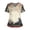 Gray #036, variant on Halloween Scrub Tops for Women Plus Size Funny V Neck Spooky Bat Printed Scrubs Horror Short Sleeve Scrub Shirts Nursing Workwear Medical Nurse Uniform with Pockets, 5XL