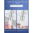 thumbnail image 3 of Grifo universal para lavabo, giratorio 720°, boquilla de agua a prueba de salpicaduras, grifo burbujeador, artefacto de lavado multifuncional, 3 of 6
