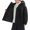 Black, variant on Boys Hooded Hardshell Jacket, Fall Winter Long Sleeve Multi‑Pocket Jacket, Casual Outerwear for Kids Outdoor Activities