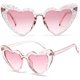 thumbnail image 2 of Clout Heart Goggles Retro Cat Eye Mod Style Vintage Kurt Cobain Gafas de sol, rosa JAMW Sencillez, 2 of 5