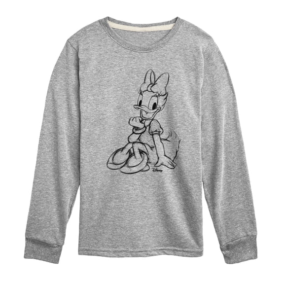 Disney - Daisy Sketch - Youth Boys Long Sleeve Graphic T-Shirt
