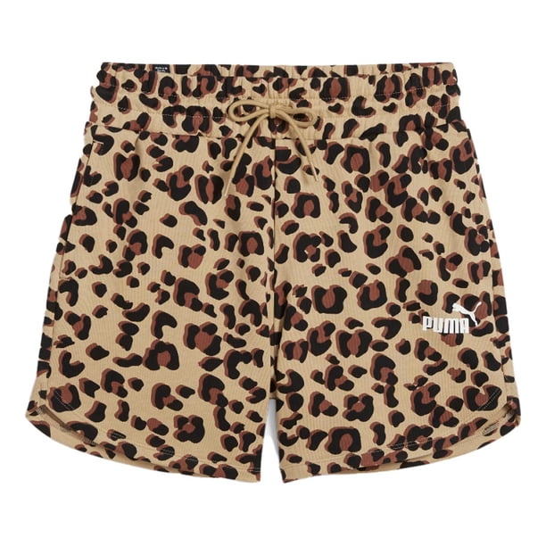 Short Puma Estampado Animal Ess+ Mujer 67792883 cafe M