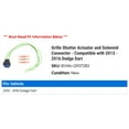 thumbnail image 2 of Grille Shutter Actuator and Solenoid Connector - Compatible with 2013 - 2016 Dodge Dart 2014 2015, 2 of 2