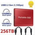 thumbnail image 3 of Disco duro externo SSD portátil T7 de 128 TB, 500 GB, 1 TB y 2 TB, disco duro de estado sólido compatible con USB 3.2 Gen 2 para computadora portátil, escritorio y PS5, 3 of 5