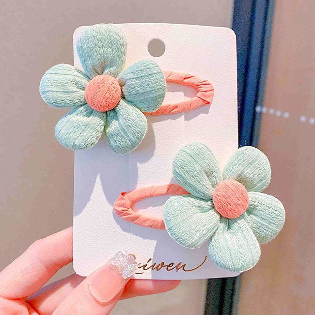 Horquilla de flores, tocado de bebé fresco, accesorios para el cabello de flores para niños, no dañan el cabello, clip BB, clip de flequillo de niña, tocado