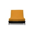 thumbnail image 2 of Premium Cotton/Polyester Futon Cover by Prestige Furnishings - Solid Collection - Solid Orange - Chair Size (28" x 54"), 2 of 3