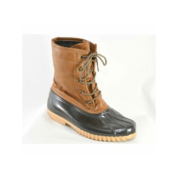 SPORTO Womens Brown Waterproof Arianna Cap Toe Lace-Up Duck Boots 7.5 M