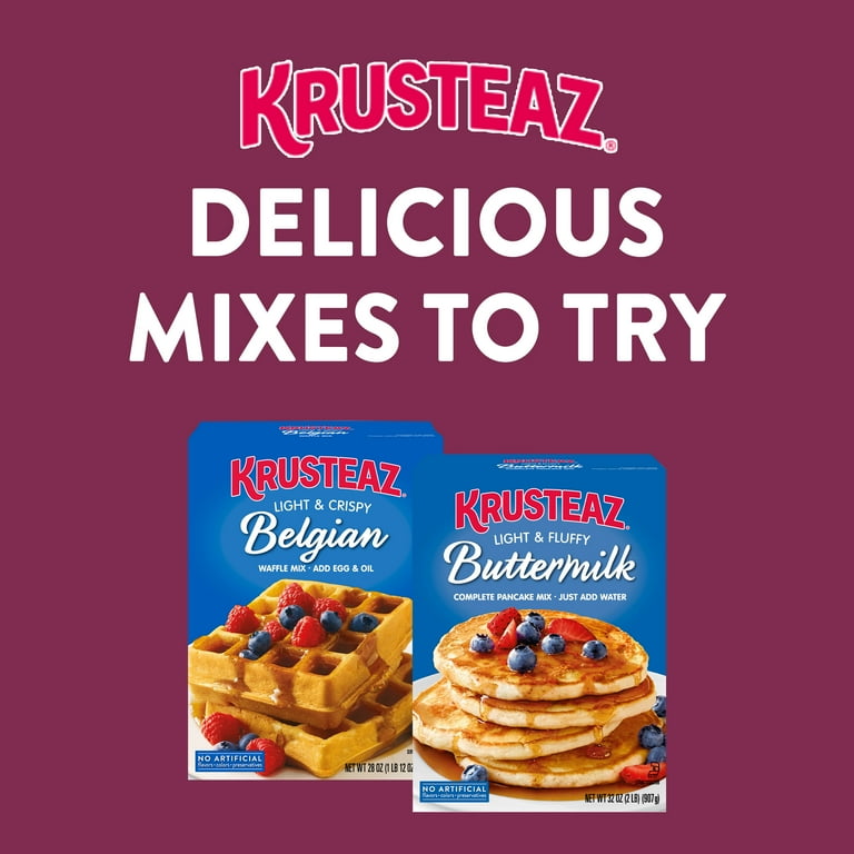 4 pack) Krusteaz Sweet Cream Pancake and Waffle Mix, Light