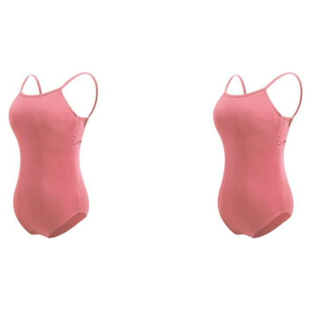Traje de baile Sonducket Leotardo de ballet rosa marrón 2piezas
