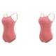 thumbnail image 2 of Minnieouse Traje de baile Leotardo de ballet Traje de baile Elástico Transpirable Atractivo Accesorios para mujer Entrepierna cerrada Rosa S marrón rosa S 2piezas, 2 of 6