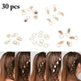 thumbnail image 1 of 30PCS Hair Braid Ring Mini Assorted Types DIY Hair Jewelry Ring Hair Accessories, 1 of 10