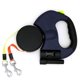 thumbnail image 2 of Double Retractable Pet Leash with Lightweight Portable Swivel, Blue, 2 of 4