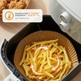 thumbnail image 6 of Fwttom Air Fryer Liners Disposable, Air Fryer Paper Oil Absorbent Paper for Oven Pad, High Temperature Food Grade Airfryer Liners for Barbecue, 6 of 7