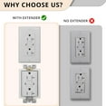 thumbnail image 4 of 3-Gang BE3 Non-Metallic Electrical Power Outlet Box Extender(ETL Listed),Electrical Outlet Boxes Extender for Power Switch Receptacles Accessories,Fire Rated for 2 Hours,6-Pack, 4 of 6