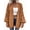 Camel, variant on Women Oversized Cardigan Sweater Front Open Knitted Lantern Long Sleeve Thick Jacket