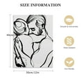 thumbnail image 2 of JEUXUS  Couples Minimalist Line Poster Kisses and Hugs  Canvas Art Printing Wall Decoration Modern Black and White Art Painting Picture Female Office Bedroom Bathroom Living Room  Size:, 2 of 5