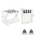 thumbnail image 3 of Costway Set of 2 Folding Metal Luggage Rack Suitcase Shoe Holder Hotel Guestroom withShelf, 3 of 9