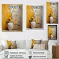 thumbnail image 4 of Designart "Simplistic Amber Ceramics II" Boho Pottery Picture Framed Wall Decor, 4 of 5