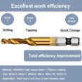 YJHBCYWM High Quality Complete 6 Pack Titanium Combination Metric Drill