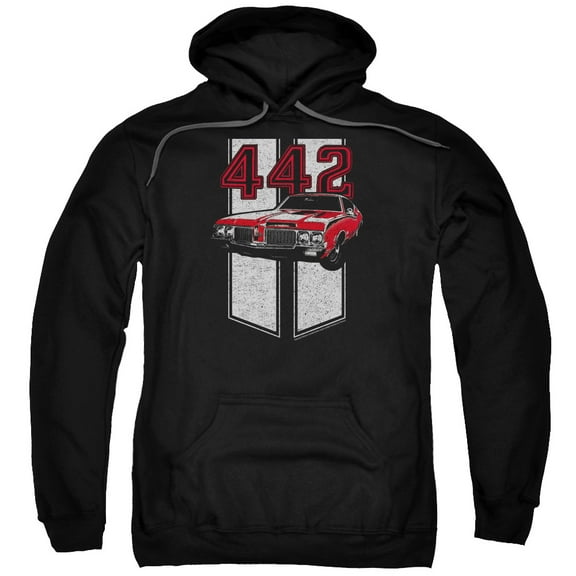 Oldsmobile 442 Adult Pullover Hoodie Sweatshirt Black