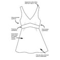 thumbnail image 4 of Swimsuits for All Women's Plus Size V-Neck Swimdress, 4 of 4