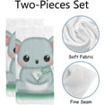 thumbnail image 2 of GZHJMY Fingertip Hand Towels, 2 Pack Pcs Cute Koala Sitting Absorbent Face Bath Towels for Bathroom Kitchen, 30"x15", 2 of 6