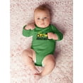 thumbnail image 2 of Little Brother Tractor Loving Boys Baby Long Sleeve Bodysuit 6M Green, 2 of 6