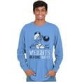 thumbnail image 5 of Hefty Smurf Weights Before Dates Gym Men's Long Sleeve Tee T Shirt Brisco Brands L, 5 of 6