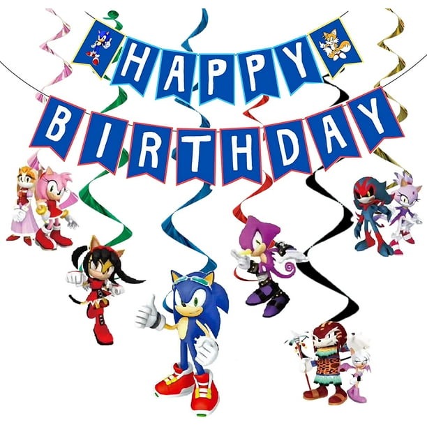 Sonic The Hedgehog Party Supplies, Sonic Game Thème Anniversaire
