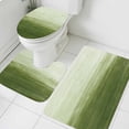 thumbnail image 3 of Sage Green Ombre Bath Mat 3 Piece Bathroom Rug Set, Modern Abstract Art Ocean Oil Painting Non Slip Bath Rug Contour Mat and Toilet Lid Cover, Absorbent Shower Mats Soft Bath Rugs and Mats Sets, 3 of 8