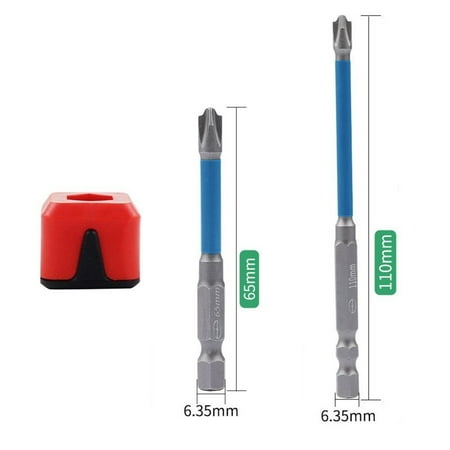 

65/110mm Magnetic Slotted Cross Screwdriver Bit Electrician FPH2 with Magnetizer