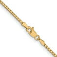 thumbnail image 4 of 10k Yellow Gold 1.5mm Box Chain Necklace Pendant Charm, 4 of 9