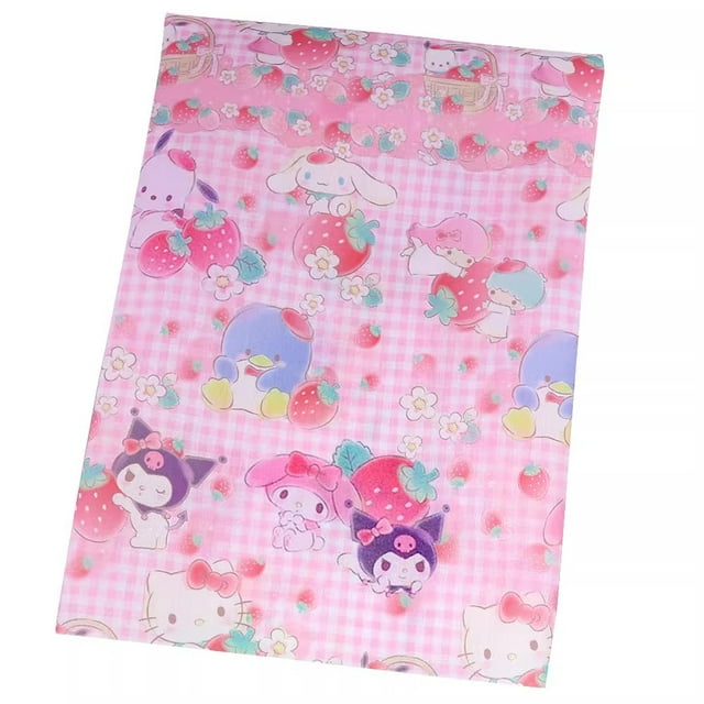 Kuromi Cartoon Sanrio Polyester Cotton Fabric Sewing Material For Clothes Dress Decor DIY Patchwork Quilting Material
