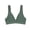 Green, variant on Bralette for Women Yoga Sports Wireless Cami Bra Seamless Deep V Neck Triangle Workout Comfy Underwear