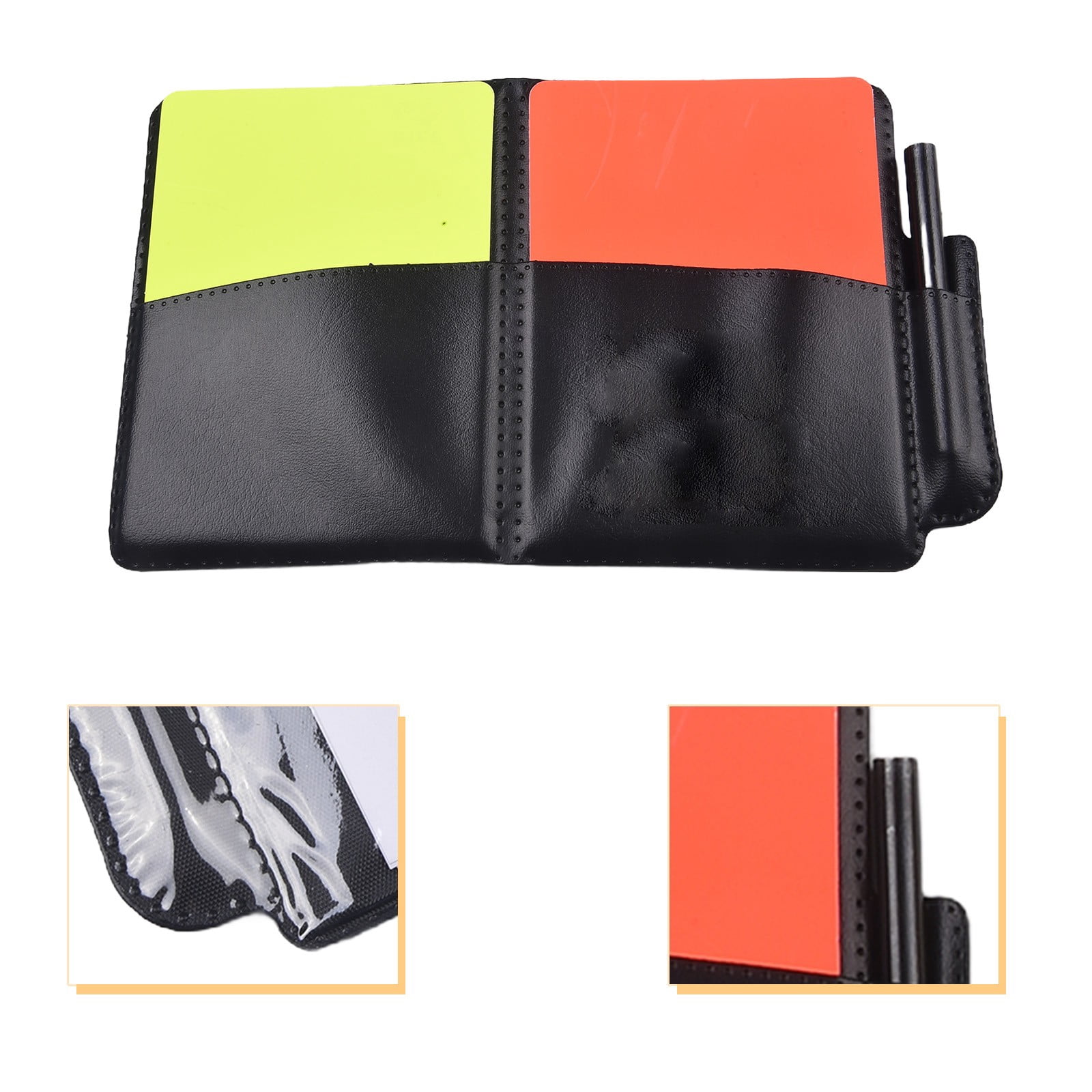 Soccer Referee Flag Whistle Set Professional Football Red Card Yellow Card Kit