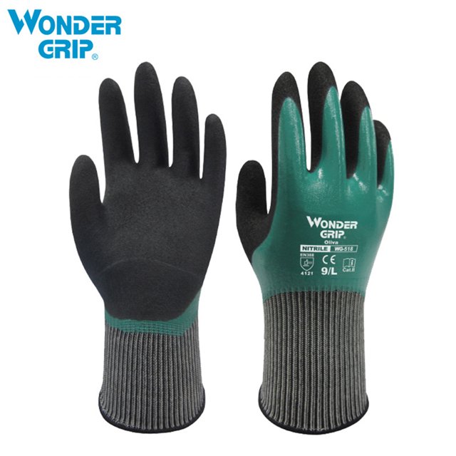 Guantes Impermeables Y A Prueba de Aceite Modelo Wg-518 L Código Wonder Grip Guantes