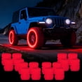 thumbnail image 5 of Glow in The Dark Tire Caps, Fluorescent Luminous ABS Air Caps, Weather Resistant Dust Proof Stem Covers for Car Truck SUV Motorcycle Bike Wheels, Night Safety Visibility Accessories, 5 of 7