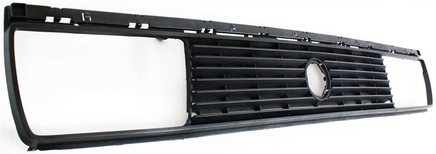 Grille Assembly Compatible With 1985-1987 Volkswagen Golf Jetta Painted Black Shell and Insert