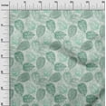 thumbnail image 3 of oneOone Polyester Lycra Dusty Teal Green Fabric Leaves Craft Projects Decor Fabric Printed By The Yard 56 Inch Wide, 3 of 6