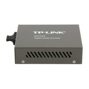 TP-Link Gigabit SFP to RJ45 Fiber Media Converter | Fiber to Ethernet Converter | 10/100/1000Mbps RJ45 Port to 1000Base-LX Single-Mode Fiber (MC210CS) Grey