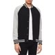 thumbnail image 1 of Chaqueta universitaria Calvin Klein de 2 tonos para hombre negro grande, 1 of 1