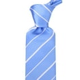 thumbnail image 5 of Scott Allan Carolina Blue Tie for Men | Jacquard Woven Regular Size Necktie 3.3" at Tip | Wedding ties Blue and White, 5 of 5